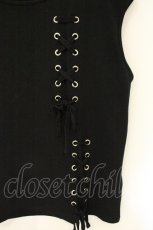 画像2: BANNED / DARK SUMMER TIE TOP（ダークサマータイトップ） M ブラック O-26-08-27-080-PU-TO-IG-OS (2)