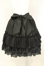 画像4: ATELIER PIERROT / シャンタンフリルスカート  ブラック O-26-08-27-013-EL-SK-IG-OS (4)