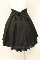 画像4: metamorphose / タックハイウエストスカート（ストライプ）  クロ O-26-08-27-014-ME-SK-IG-OS (4)