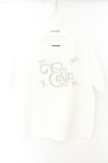 画像1: evelyn / 刺繍Tシャツ  シロ O-26-08-28-047-LO-TO-OW-OS (1)