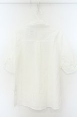 画像2: F i.n.t / リボンタイ付き丸襟半袖ブラウス F シロ O-26-08-28-052-CA-BL-OW-OS (2)