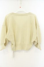画像2: F&A / レーシーカット釦ドルマンニットカーディガン F ライトイエロー O-26-08-28-061-CA-TO-OW-OS (2)