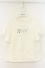 画像1: Fi.n.t / モチーフプリントフレアースリーブカットトップス F オフシロ O-26-08-28-070-CA-TO-OW-OS (1)