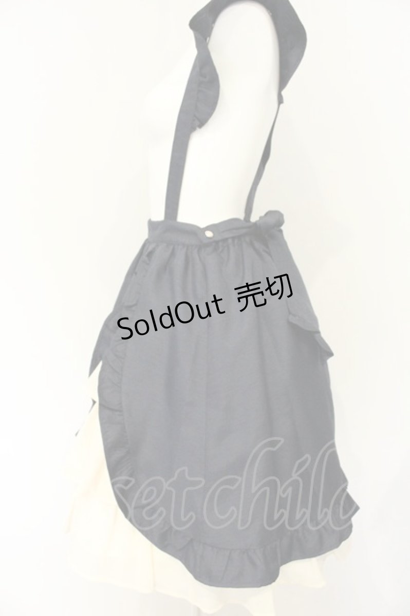 画像2: axes femme kawaii / りんご刺繍スカート M ネイビー O-26-08-28-098-AX-SK-OW-OS (2)