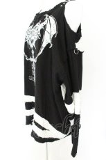 画像2: DimMoire / 救済の十字ガーゼトップス F ブラック×ホワイト O-26-08-28-010-PU-TO-OW-OS (2)