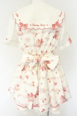 画像4: LIZ LISA / Creamy Berry柄セットアップ 0 シロ×アカ O-26-08-28-018-LO-OP-OW-OS (4)
