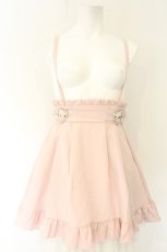 画像1: DearMyLove / 推し色サイドキラキラハートバックルサス付きスカート S ピンク O-26-08-28-028-GO-SK-OW-OS (1)