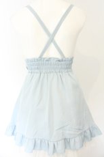 画像2: DearMyLove / 推し色サイドキラキラハートバックルサス付きスカート S サックス O-26-08-28-029-GO-SK-OW-OS (2)