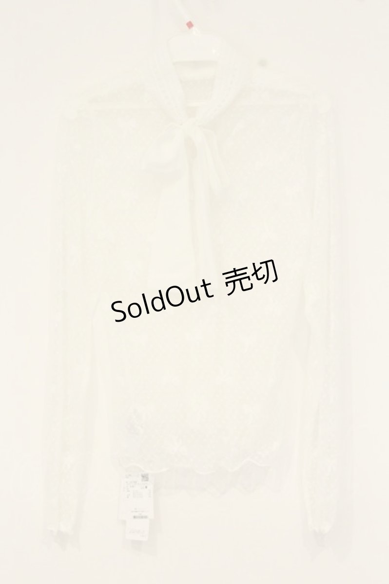 画像3: axes femme POETIQUE / 2WAYリボンチュールプルオーバー M シロ O-26-08-29-040-AX-TO-IG-OS (3)