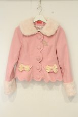 画像1: BABY,THE STARS SHINE BRIGHT / スカラップショートジャケット  ピンク O-26-08-29-044-BA-CO-OW-OS (1)