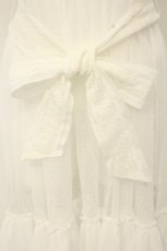 画像3: Chalmiere / ドットチュールエプロン  シロ O-26-08-29-057-AX-OP-IG-OS (3)