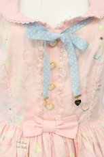 画像2: Angelic Pretty / Fancy Paper Dolls襟付きジャンパースカート  ピンク O-26-08-29-058-AP-OP-OW-OS (2)