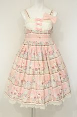 画像1: Angelic Pretty / Fancy Box胸切替ジャンパースカート  ピンク O-26-08-29-059-AP-OP-OW-OS (1)