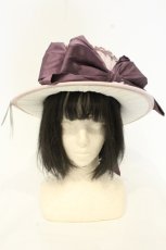 画像2: Hoshibako Works / 深澤翠×HoshibakoWorks　コラボレーションハット型ボンネット  ラベンダー O-26-08-29-001-LO-AC-OW-OS (2)