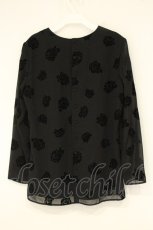 画像3: INGEBORG / カメリアフロッキーシフォントップス  クロ O-26-08-29-008-LO-TO-IG-OS (3)
