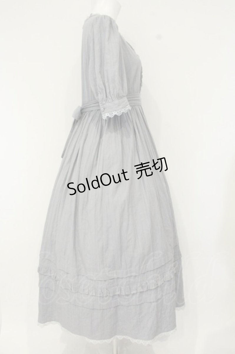 画像3: Sheglit / ワスレナグサレースワンピース M ブルー O-26-08-29-071-EL-OP-OW-OS (3)
