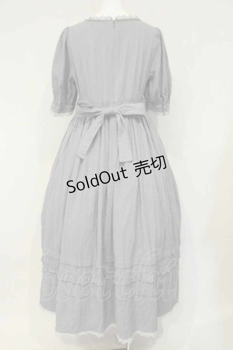 画像4: Sheglit / ワスレナグサレースワンピース M ブルー O-26-08-29-071-EL-OP-OW-OS (4)
