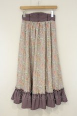 画像1: Kurumi Collaboration / グレイスフルコルセット風ロングスカート M ラベンダー O-26-08-29-079-LO-SK-OW-OS (1)