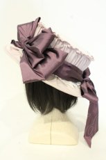画像3: Hoshibako Works / 深澤翠×HoshibakoWorks　コラボレーションハット型ボンネット  ラベンダー O-26-08-29-001-LO-AC-OW-OS (3)