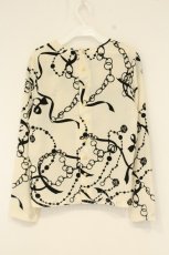 画像3: INGEBORG / ネックレスプリントブラウス  アイボリー×クロ O-26-08-29-012-LO-BL-IG-OS (3)
