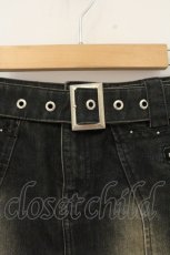 画像2: Ozz Croce / ポーチ付きデニムスカート  ブラック O-26-08-29-102-OO-SK-OW-OS (2)
