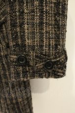 画像3: INGEBORG / フォックスファーツイードコート【ファー欠品】  クロ×ブラウン O-26-08-29-024-LO-JA-IG-OS (3)