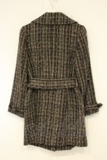 画像4: INGEBORG / フォックスファーツイードコート【ファー欠品】  クロ×ブラウン O-26-08-29-024-LO-JA-IG-OS (4)