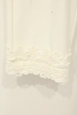 画像2: INGEBORG / 裾レース使いパンツ 3(9号) シロ O-26-08-29-026-LO-PA-IG-OS (2)