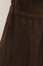 画像2: axes femme / サス付き裾レーススカート M ブラウン O-26-08-30-053-AX-SK-OW-OS (2)