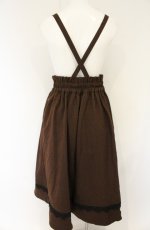 画像3: axes femme / サス付き裾レーススカート M ブラウン O-26-08-30-053-AX-SK-OW-OS (3)