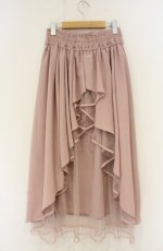 画像2: axes femme POETIQUE / バックフリルレースアップスカート M ピンク O-26-08-30-072-AX-SK-IG-OS (2)