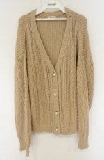画像1: axes femme / バックリボンニットカーデ M キャメル O-26-08-30-078-AX-TO-IG-OS (1)