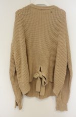 画像2: axes femme / バックリボンニットカーデ M キャメル O-26-08-30-078-AX-TO-IG-OS (2)