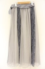 画像2: axes femme / レース×チュールスカート M グレー O-26-08-30-098-AX-SK-OW-OS (2)