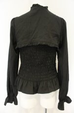 画像2: axes femme kawaii / バックルデザインブラウス M クロ O-26-08-30-026-AX-BL-OW-OS (2)