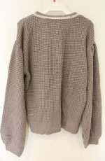 画像2: axes femme / アールヌーヴォー刺繍カーデ M グレー O-26-08-30-034-AX-TO-OW-OS (2)