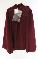画像2: axes femme / ナポレオンマント風コート M ワイン O-26-08-31-035-AX-CO-OW-OS (2)