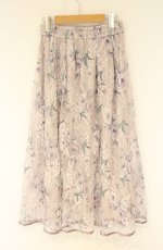 画像3: axes femme / フラワー柄レーシーロングスカート F ラベンダー O-26-08-31-046-AX-SK-OW-OS (3)