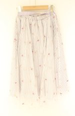 画像3: axes femme / ストライプ×チュールスカート M ラベンダー O-26-08-31-048-AX-SK-OW-OS (3)