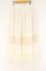 画像3: axes femme / 前レースアップスカート M キナリ O-26-08-31-056-AX-SK-OW-OS (3)