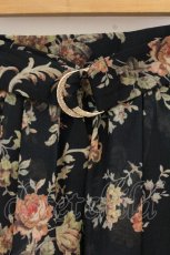 画像2: axes femme / バックシャン花柄スカート M クロ O-26-08-31-1034-AX-SK-OW-OS (2)