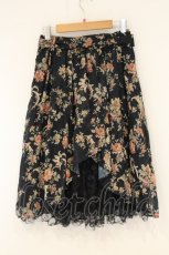 画像3: axes femme / バックシャン花柄スカート M クロ O-26-08-31-1034-AX-SK-OW-OS (3)