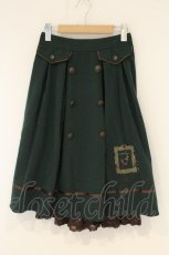 画像1: axes femme / 薔薇×額縁刺繍ミドルスカート M グリーン O-26-08-31-1036-AX-SK-OW-OS (1)