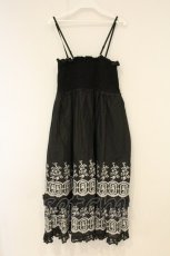 画像4: axes femme / 段々刺繍2WAYロングスカート M クロ O-26-08-31-1039-AX-SK-OW-OS (4)