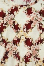 画像2: PINK HOUSE / 薔薇チェッカー柄長袖Tシャツ  オフシロ×アカ O-26-08-31-1050-LO-TS-IG-OS (2)
