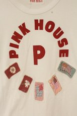 画像2: PINK HOUSE / PロゴネームタグTシャツ  シロ O-26-08-31-1051-LO-TS-IG-OS (2)