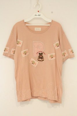 Preview of テディパッチTシャツ  ピンク