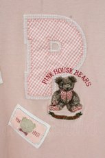 画像2: PINK HOUSE / テディパッチTシャツ  ピンク O-26-08-31-1052-LO-TS-IG-OS (2)