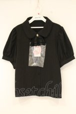 画像1: m petit by misako / AMジャボタイ付きブラウス LL クロ O-26-08-31-1057-LO-BL-IG-OS (1)