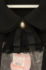 画像2: m petit by misako / AMジャボタイ付きブラウス LL クロ O-26-08-31-1057-LO-BL-IG-OS (2)